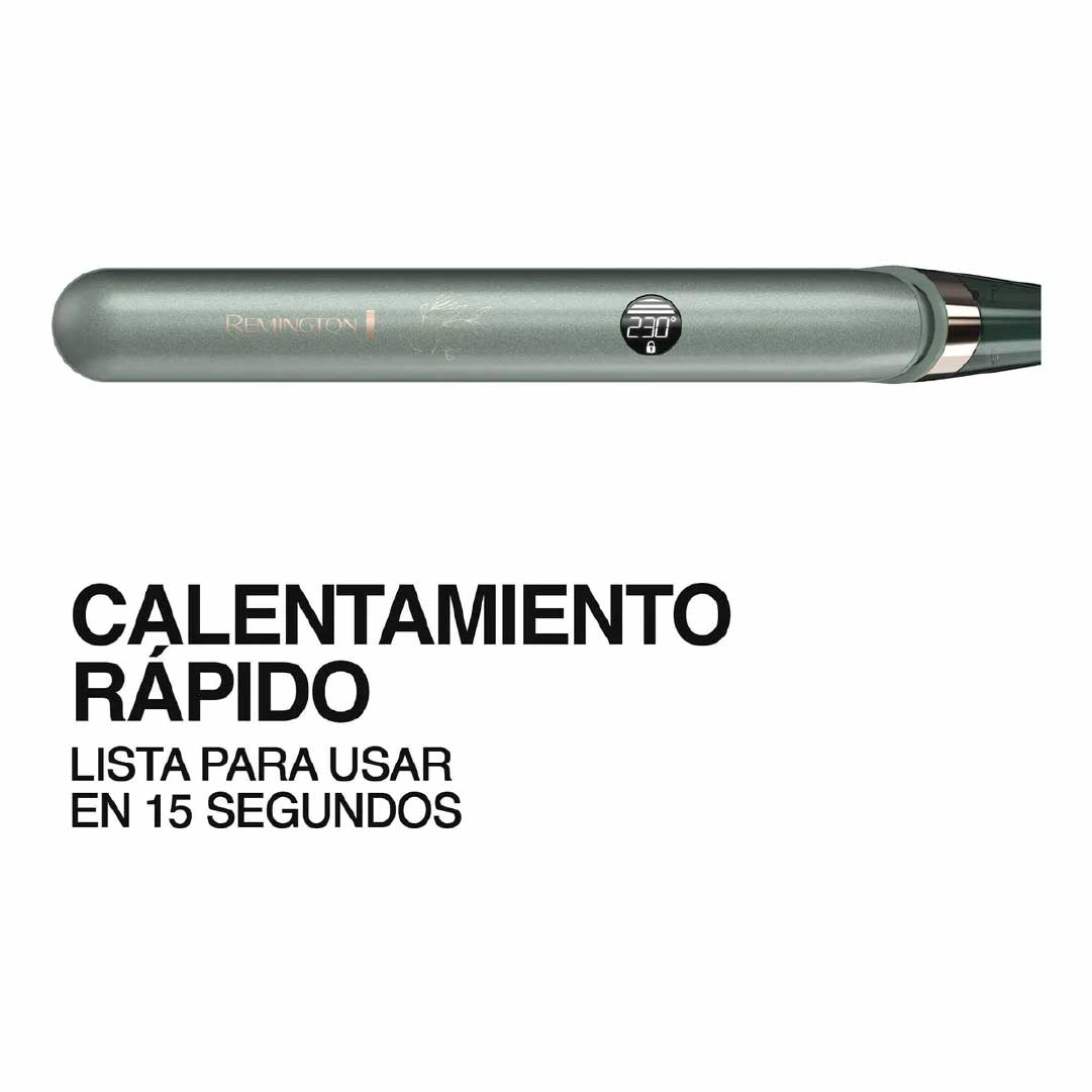 Plancha de Cabello Remington S32A-110F - Cerámica Botánica + Iones