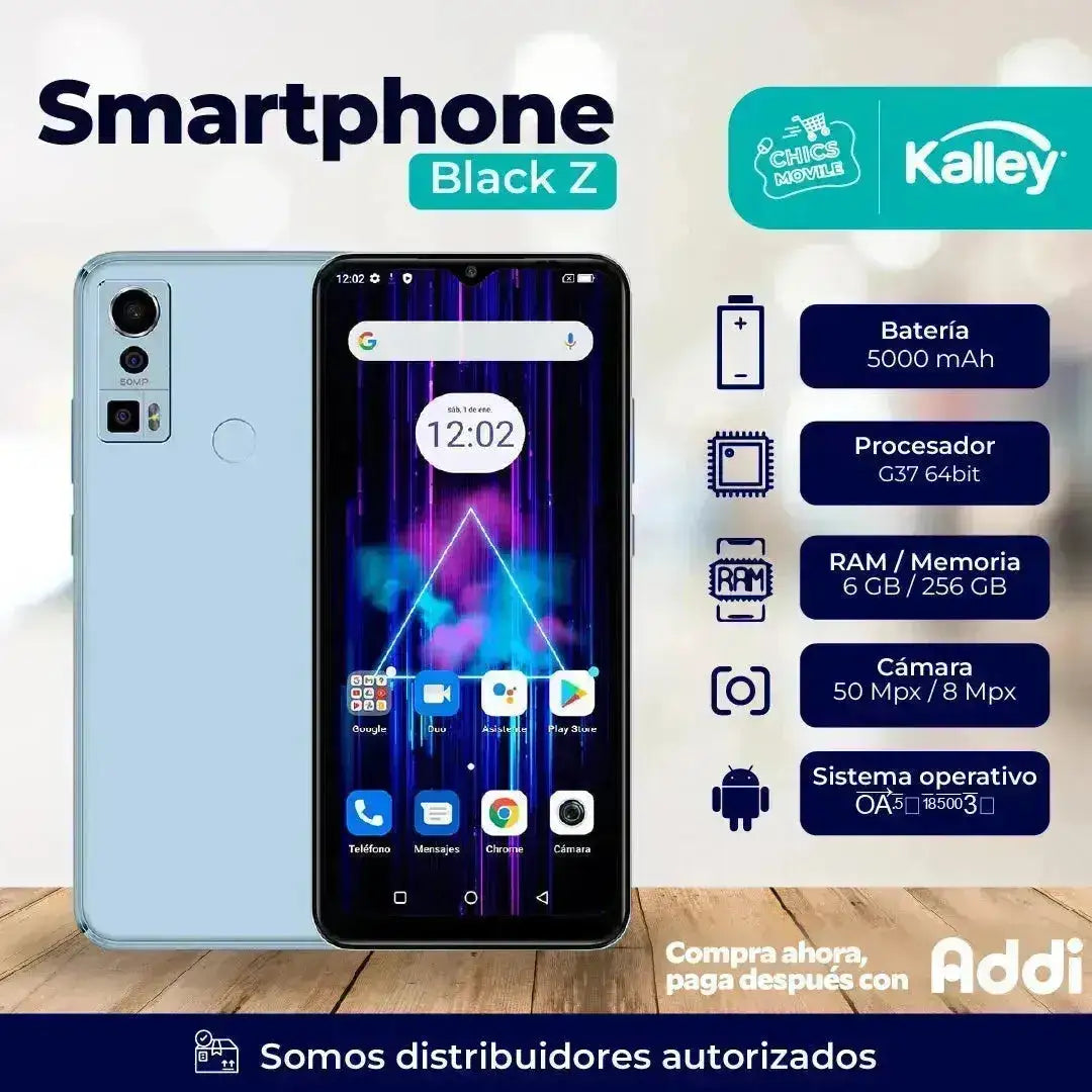Celular KALLEY Black Z 256GB Azul - Chics Movile