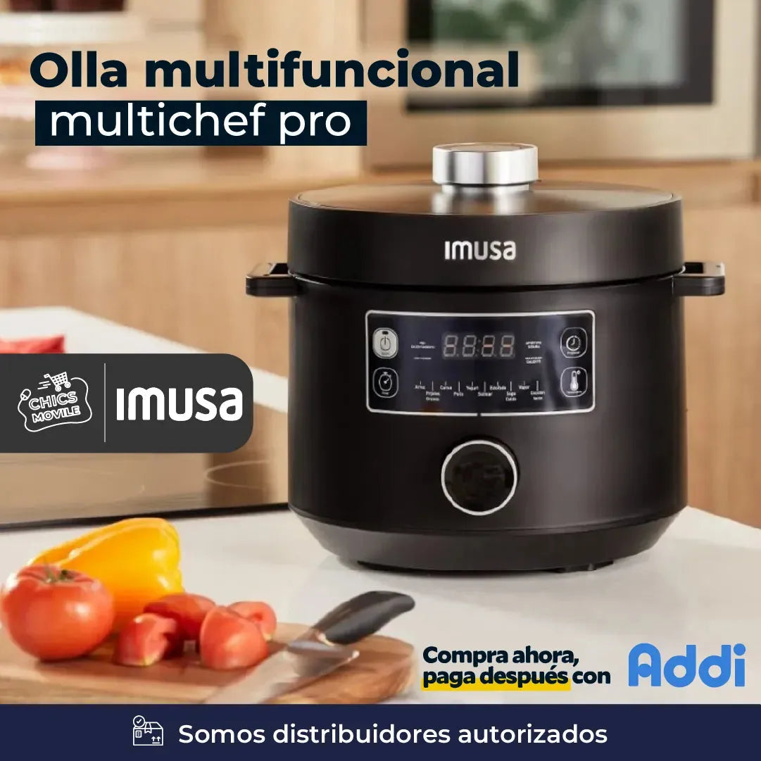 Olla Multifuncional IMUSA Multichef Pro 5 Litros 👨🏻🍳🍲✅ - Chics Movile