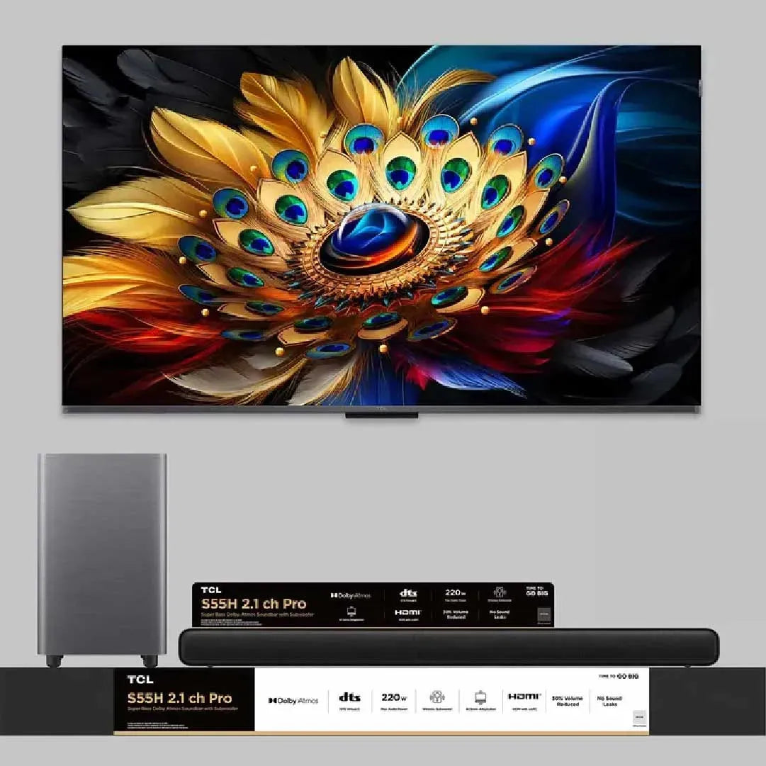 Combo TCL Smart TV 55" 4K + Barra de Sonido 110W