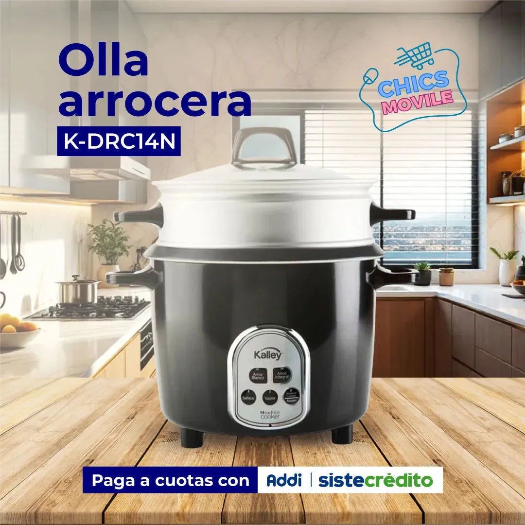 Olla Arrocera KALLEY 7 Tazas K-DRC14N Digital - Chics Movile