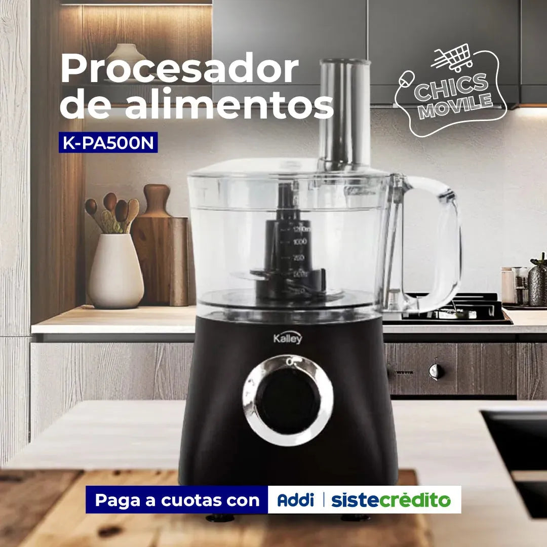 Procesador de Alimentos KALLEY K-MPA500N Negro - Chics Movile