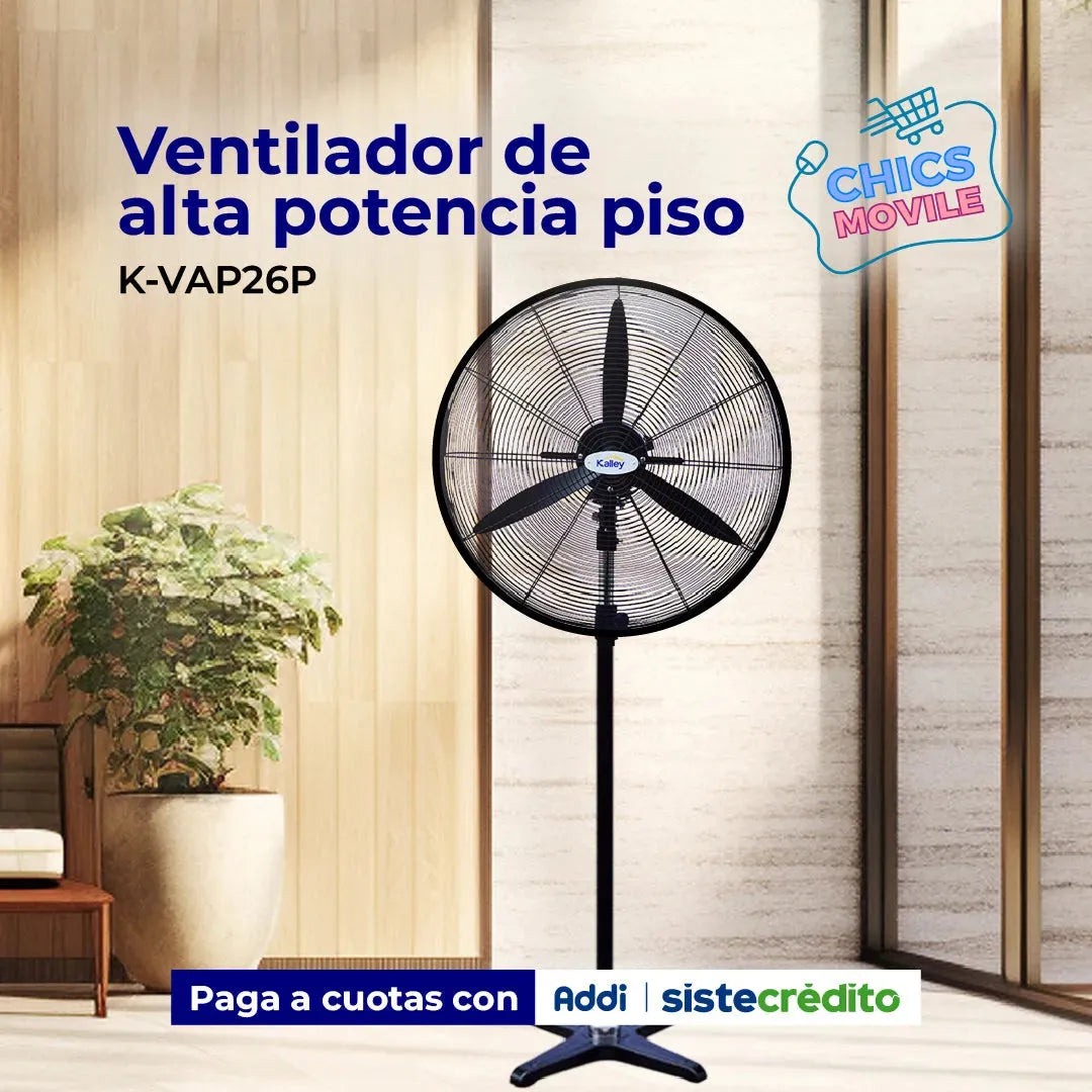 Ventilador de Alta Potencia KALLEY K-VAP26P - Chics Movile