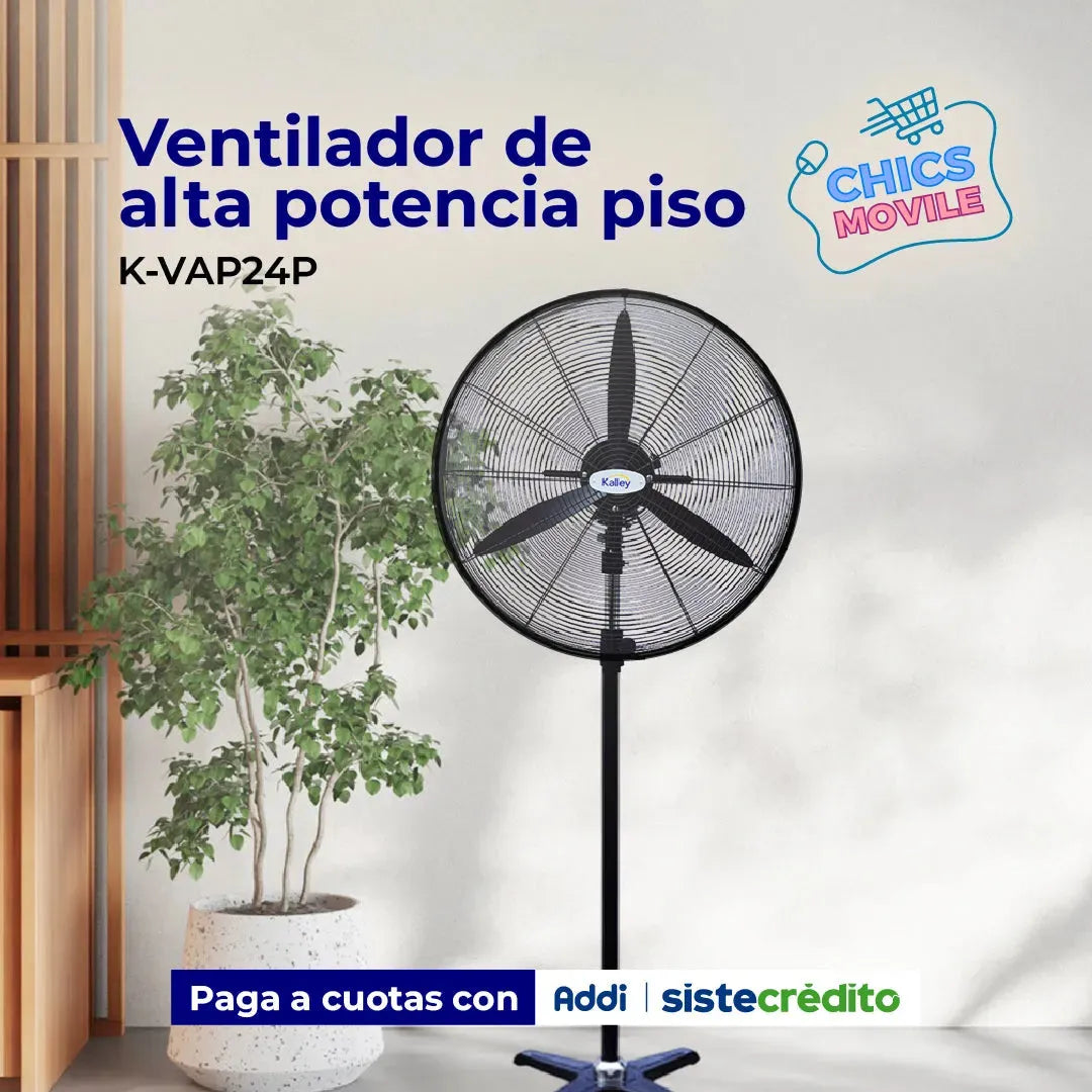 Ventilador de Alta Potencia K-VAP24P - Chics Movile