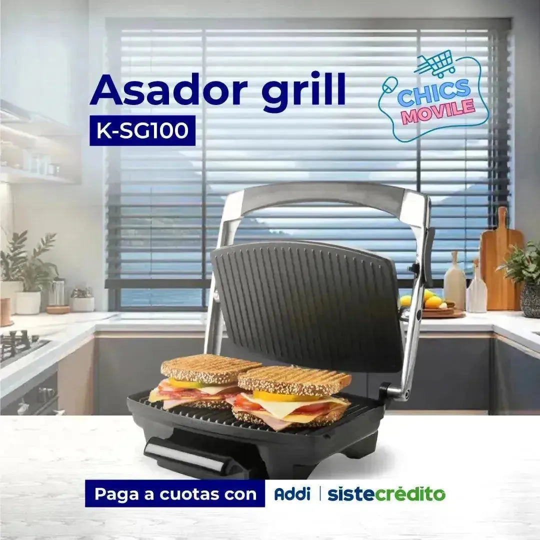 Asador KALLEY K-SG100 Grill Negro