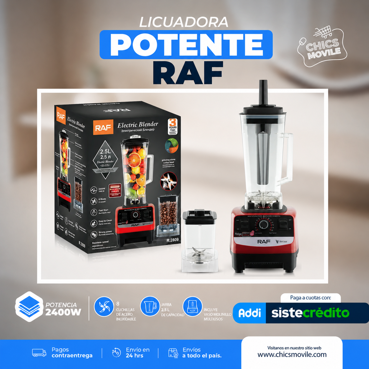 Licuadora Multifuncional RAF