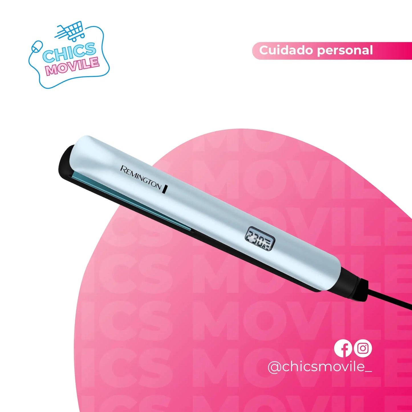 Plancha de Cabello Remington S8500 - Placas de Cerámica y Pantalla Digital