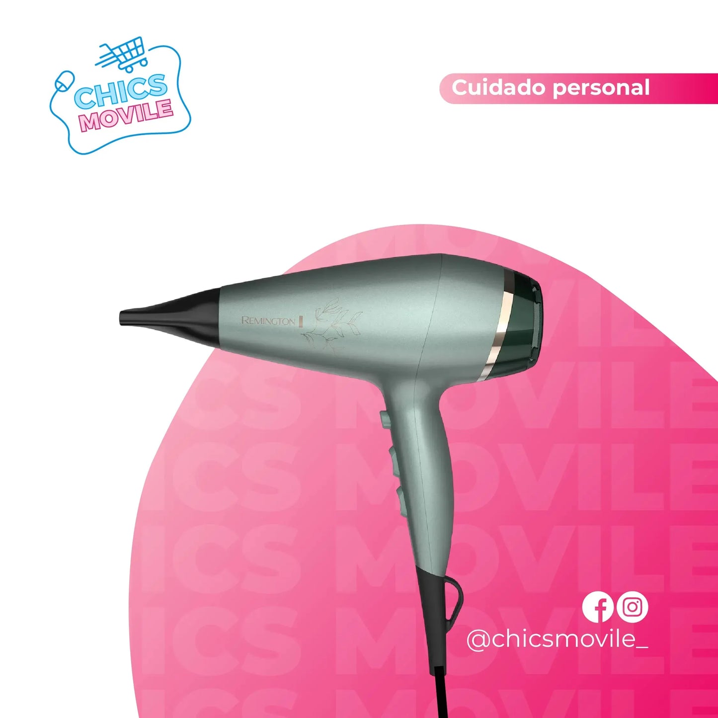 Secador Remington Botanicals D27A-100F - Tecnología Cerámica