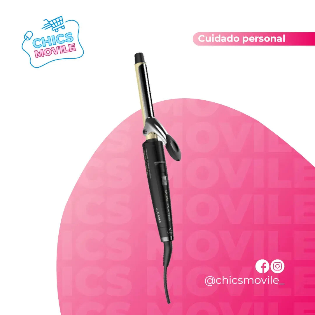 Rizador de Pelo Gama Dual Plates 19mm - Tecnología Cerámica