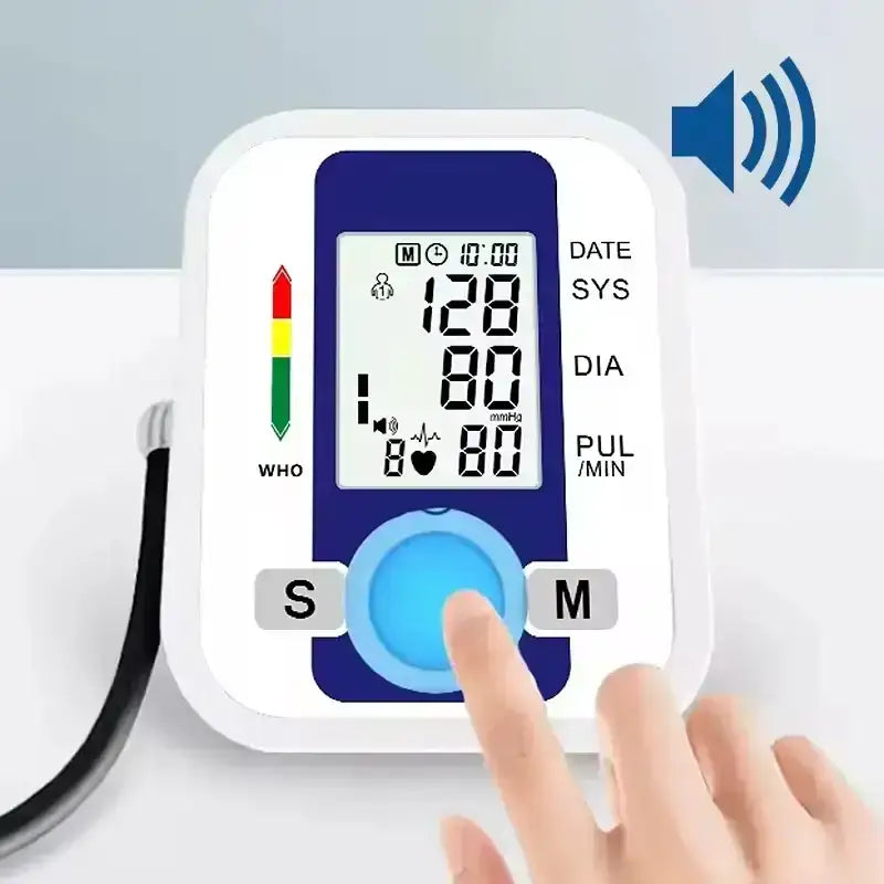 Tensiómetro digital con altavoz + Termómetro + Oxímetro