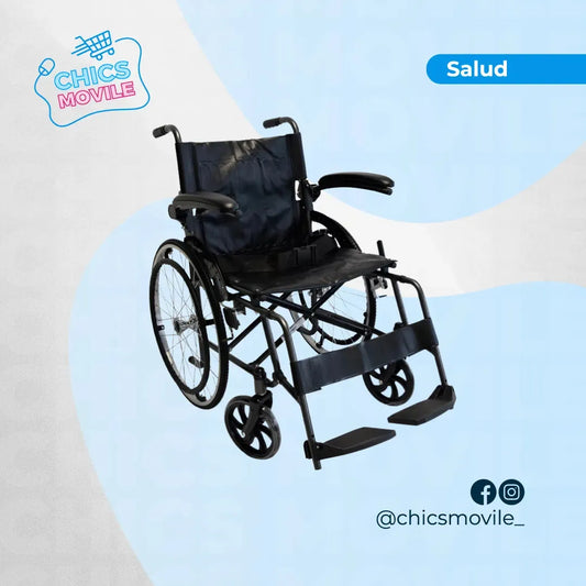 Silla De Ruedas Estándar En Acero Con Apoyabrazos Abatibles Konfort Plus - Chics Movile