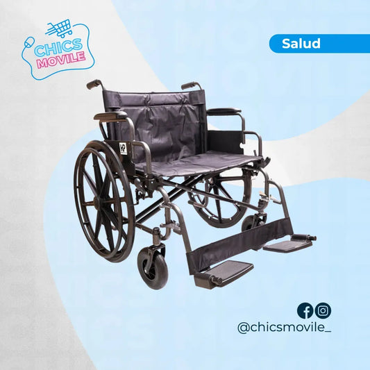 Silla De Ruedas Estándar En Acero Bariátrica De 61,5 cm Konfort Plus - Chics Movile