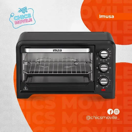 Horno Freidor IMUSA 19 Litros Negro - Chics Movile