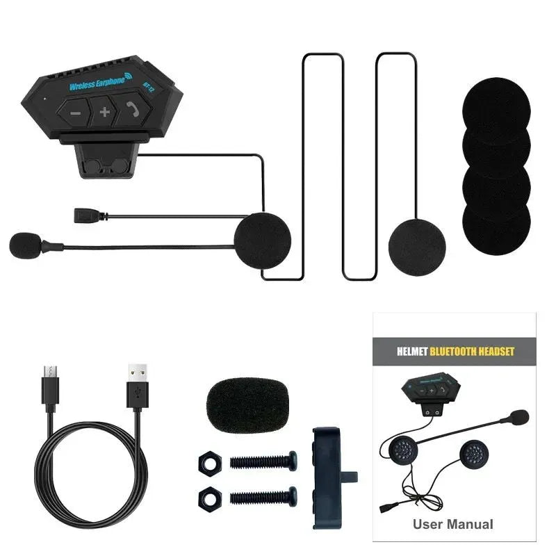 Intercomunicador Auriculares Casco Bluetooth Bt12 Moto - Chics Movile