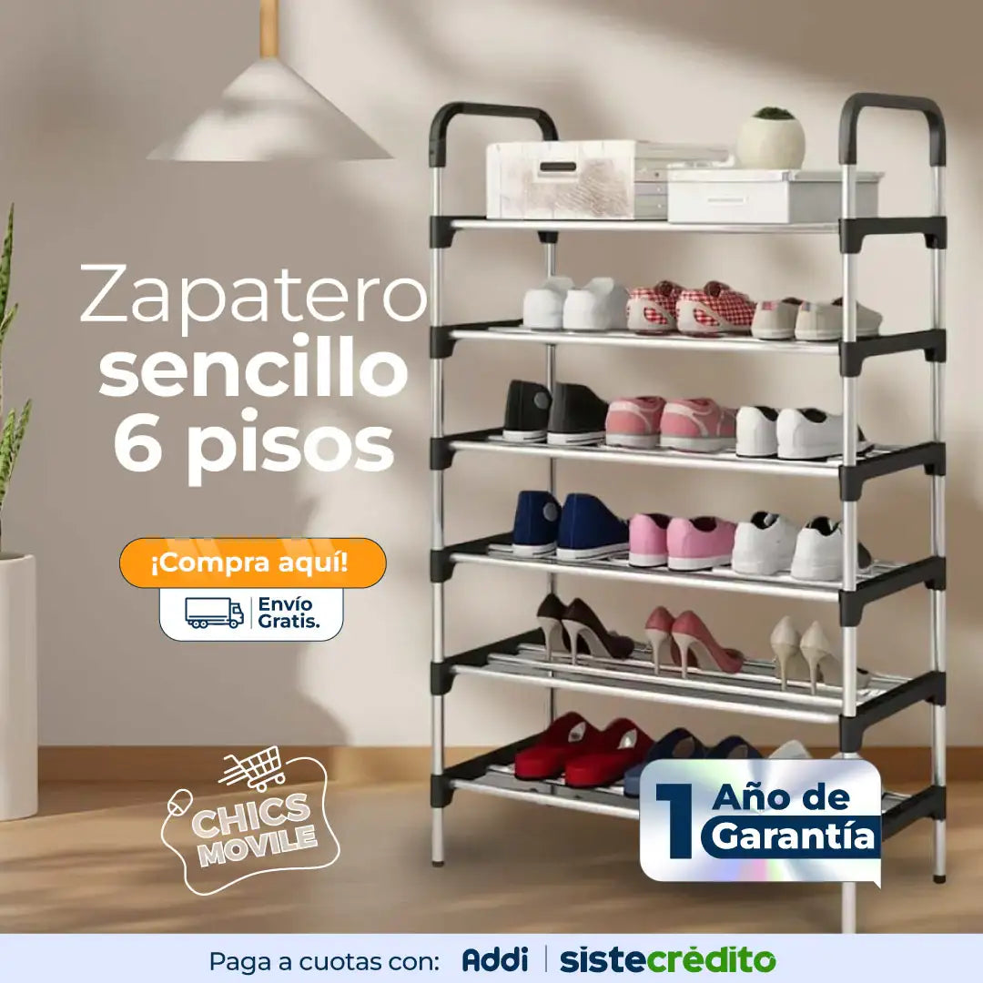 Zapatera de 6 Niveles Montable