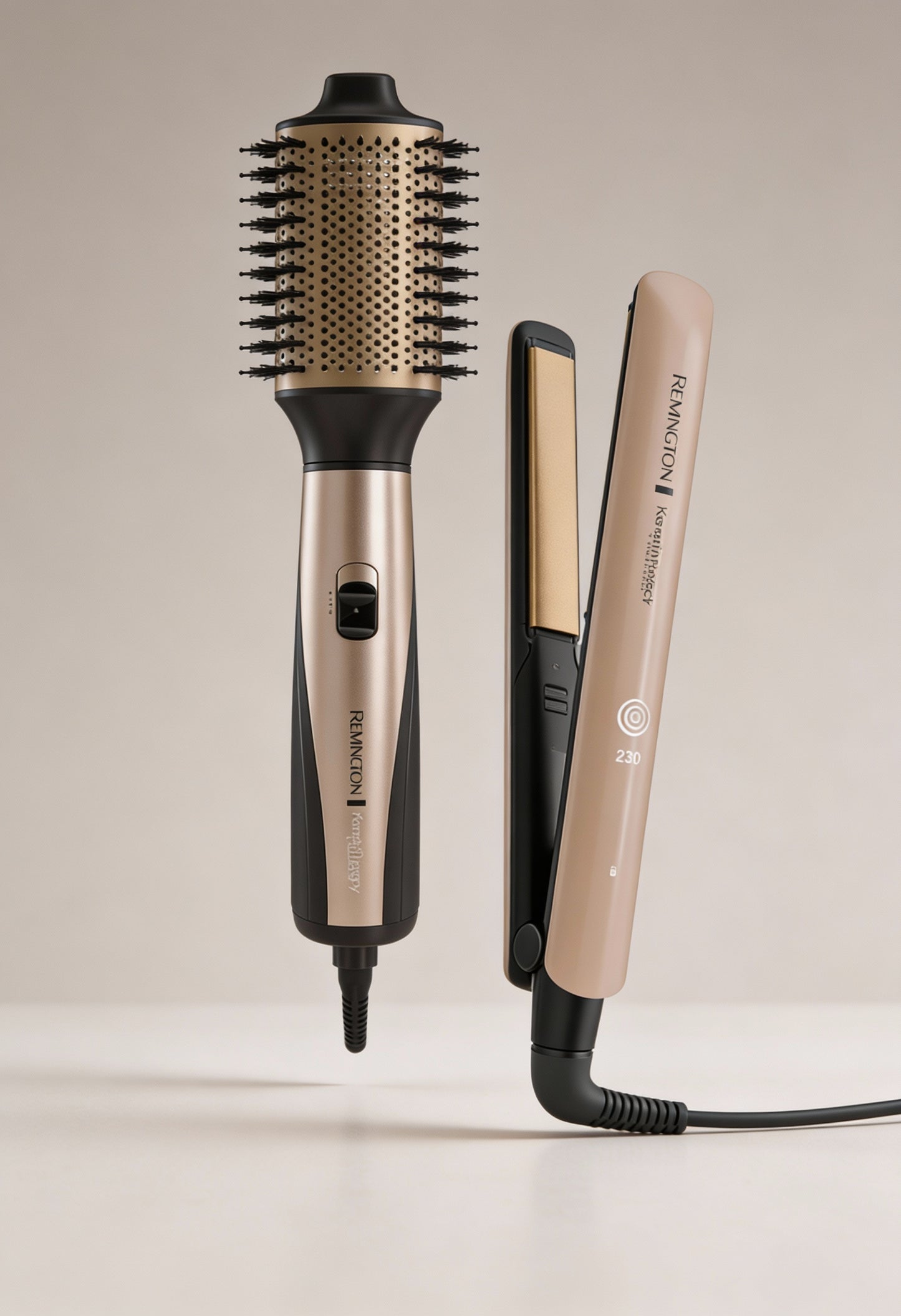 Combo Plancha Keratina + Cepillo Secador Keratina Remilngton