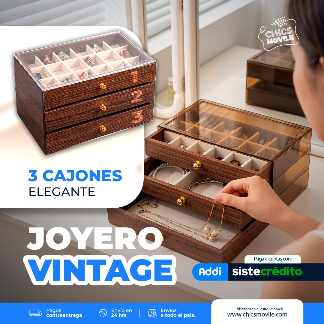Organizador de Joyas de Madera