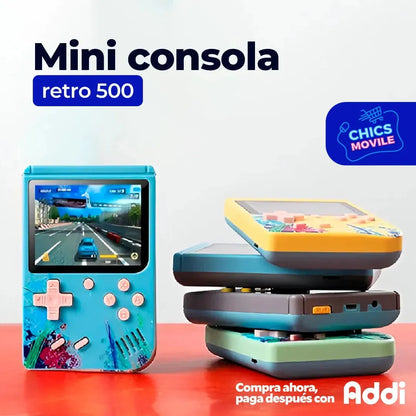 Mini Consola Retro 500 🎮 - Chics Movile