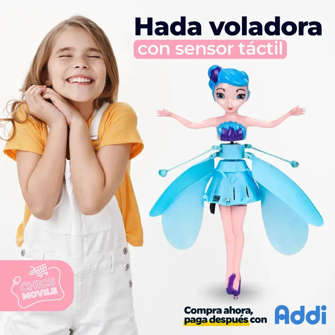 Juguete Para Niña Hada Voladora Con Luces Bateria Recargable 🧚🏻‍♂️🧚🏻‍♀️👸🏻 - Chics Movile
