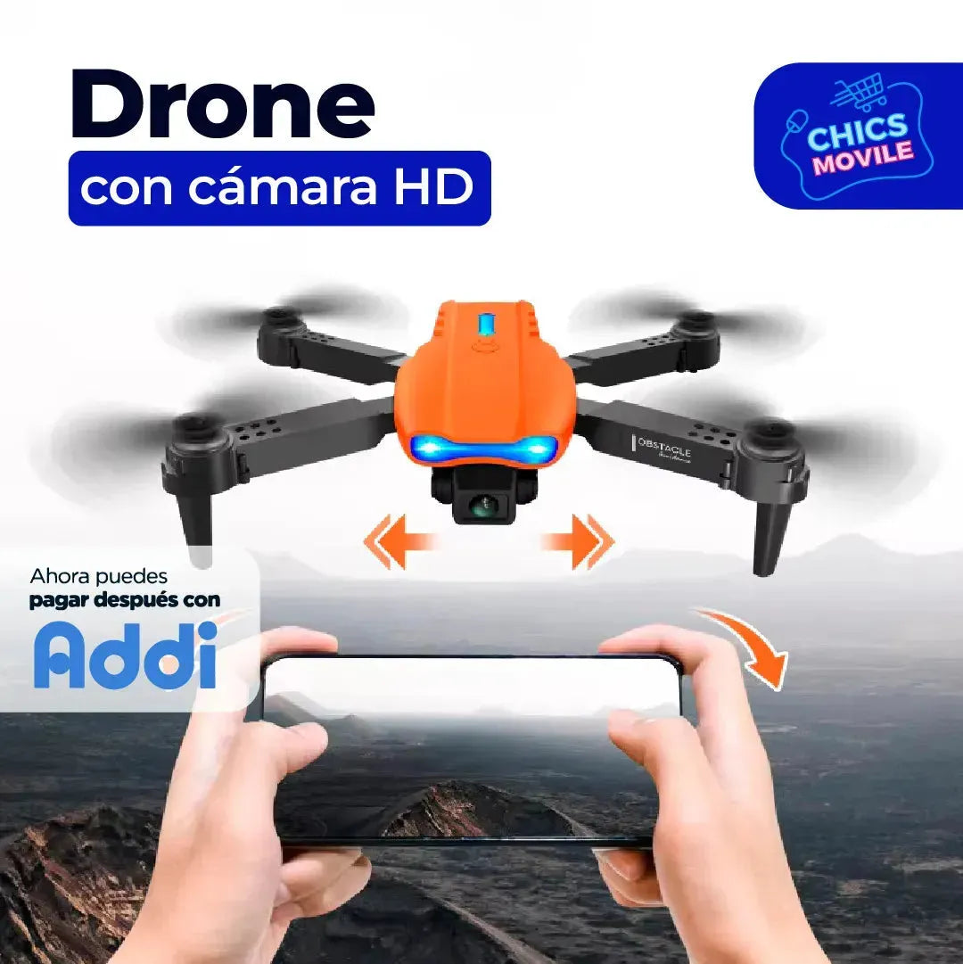 Dron E88 Pro con cámara dual 4k Full HD Wifi y GPS🚀🎥 - Chics Movile
