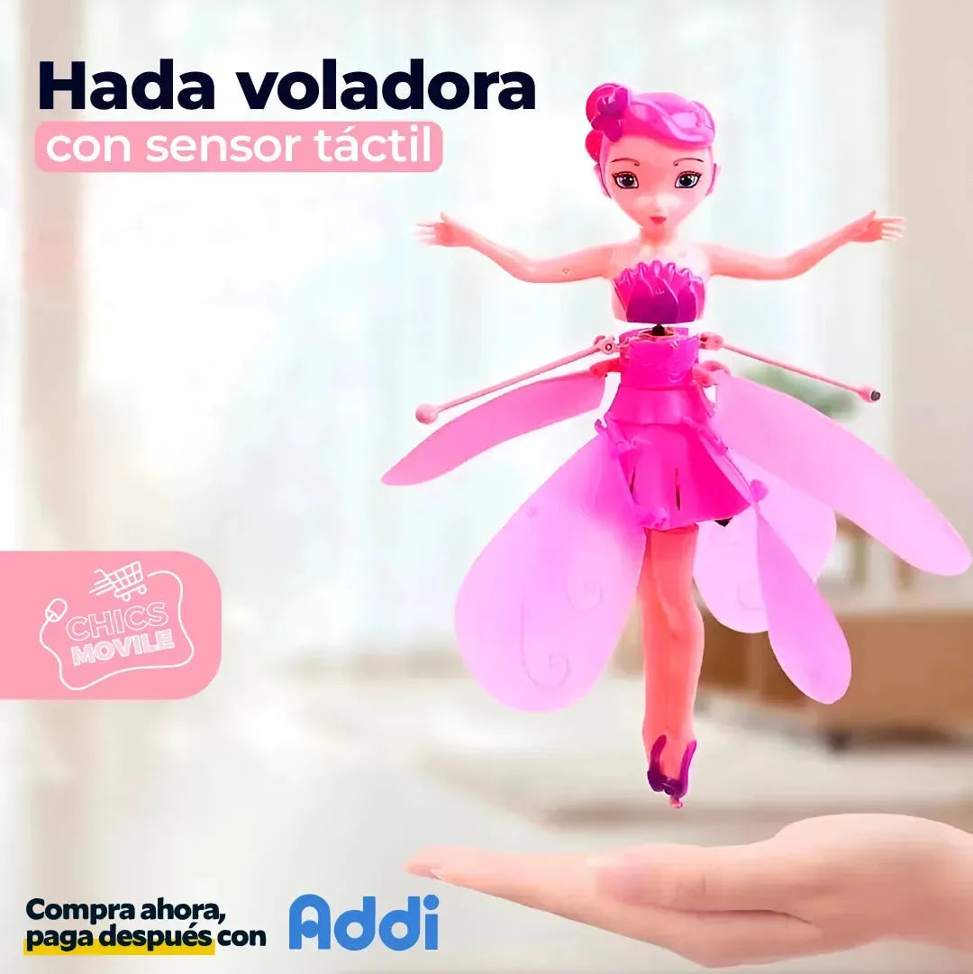Juguete Para Niña Hada Voladora Con Luces Bateria Recargable 🧚🏻‍♂️🧚🏻‍♀️👸🏻 - Chics Movile