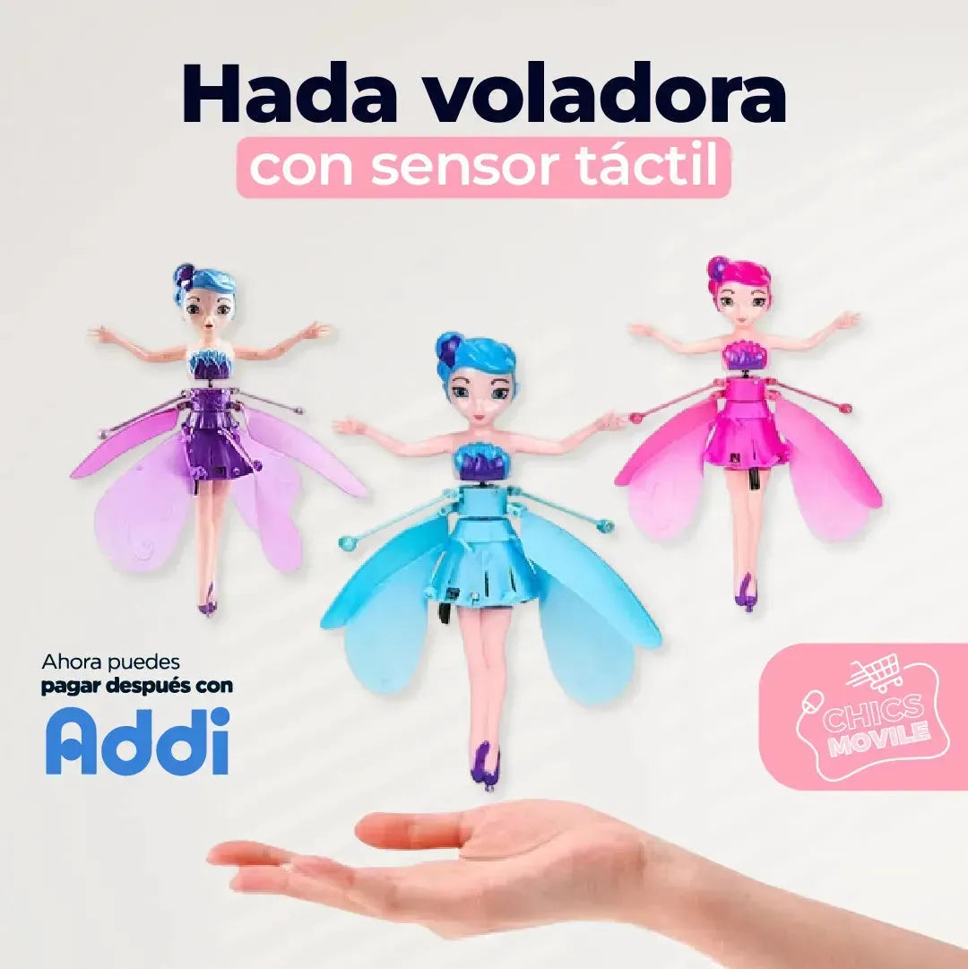 Juguete Para Niña Hada Voladora Con Luces Bateria Recargable 🧚🏻‍♂️🧚🏻‍♀️👸🏻 - Chics Movile