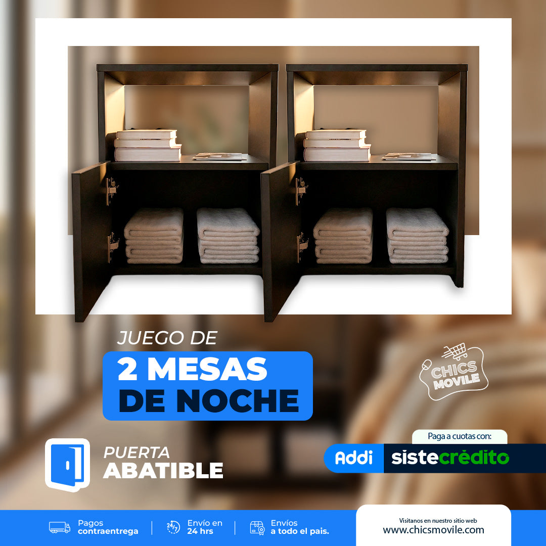 Set de 2 Mesas de Noche