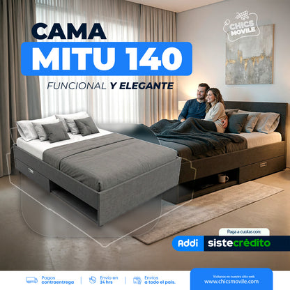 Cama moderna Mitu 140
