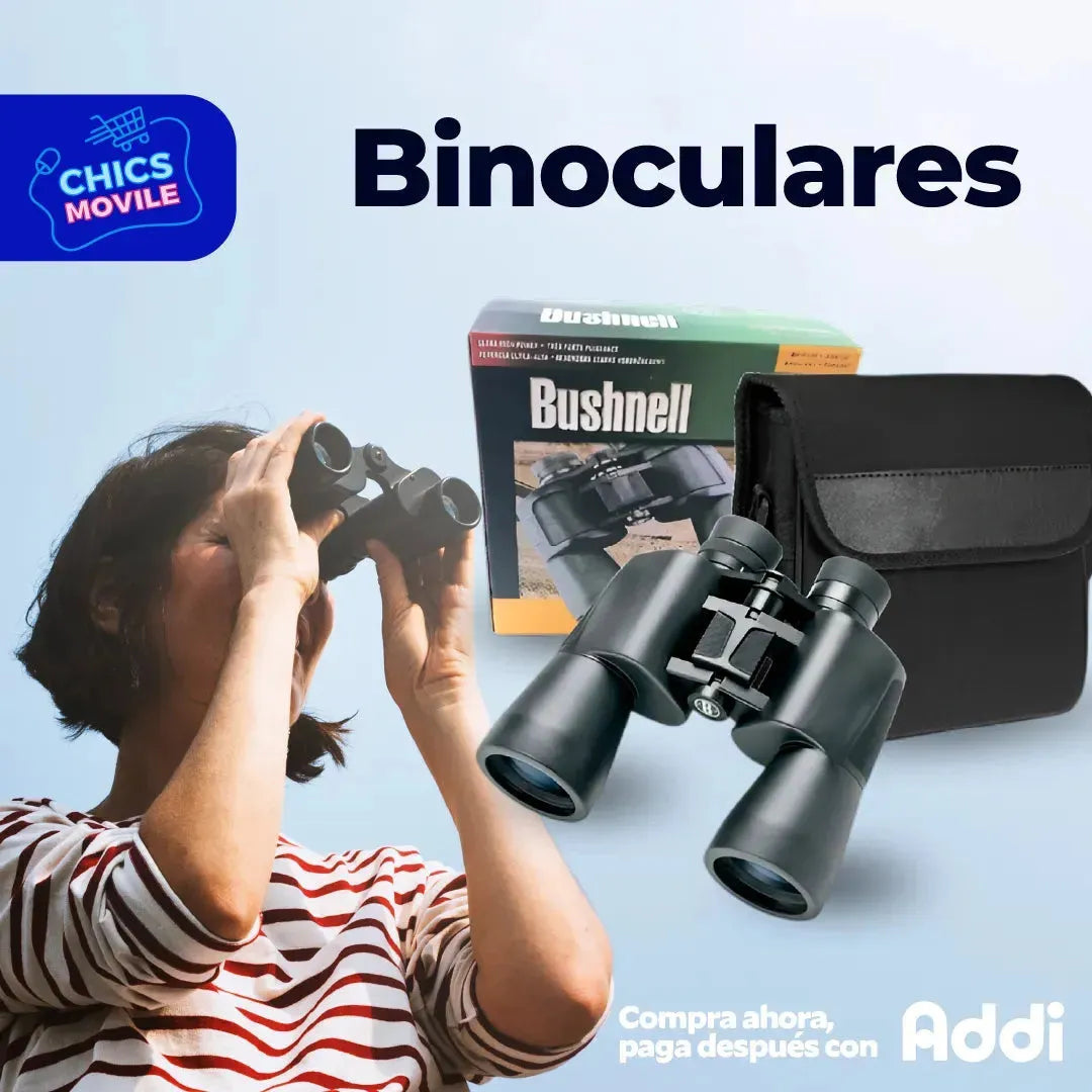 Binoculares Profesional 10x70x70 Largo Alcance Con Estuche Color Negro 🔭🌟💫🌄 - Chics Movile