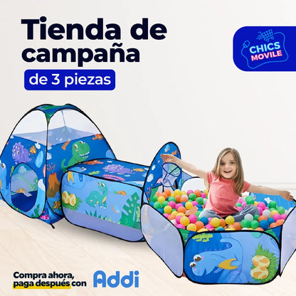 Tienda de Campaña de 3 Piezas - Chics Movile