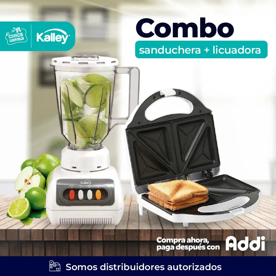 Combo KALLEY Licuadora + Sanduchera ☕️🥪🍚 - Chics Movile