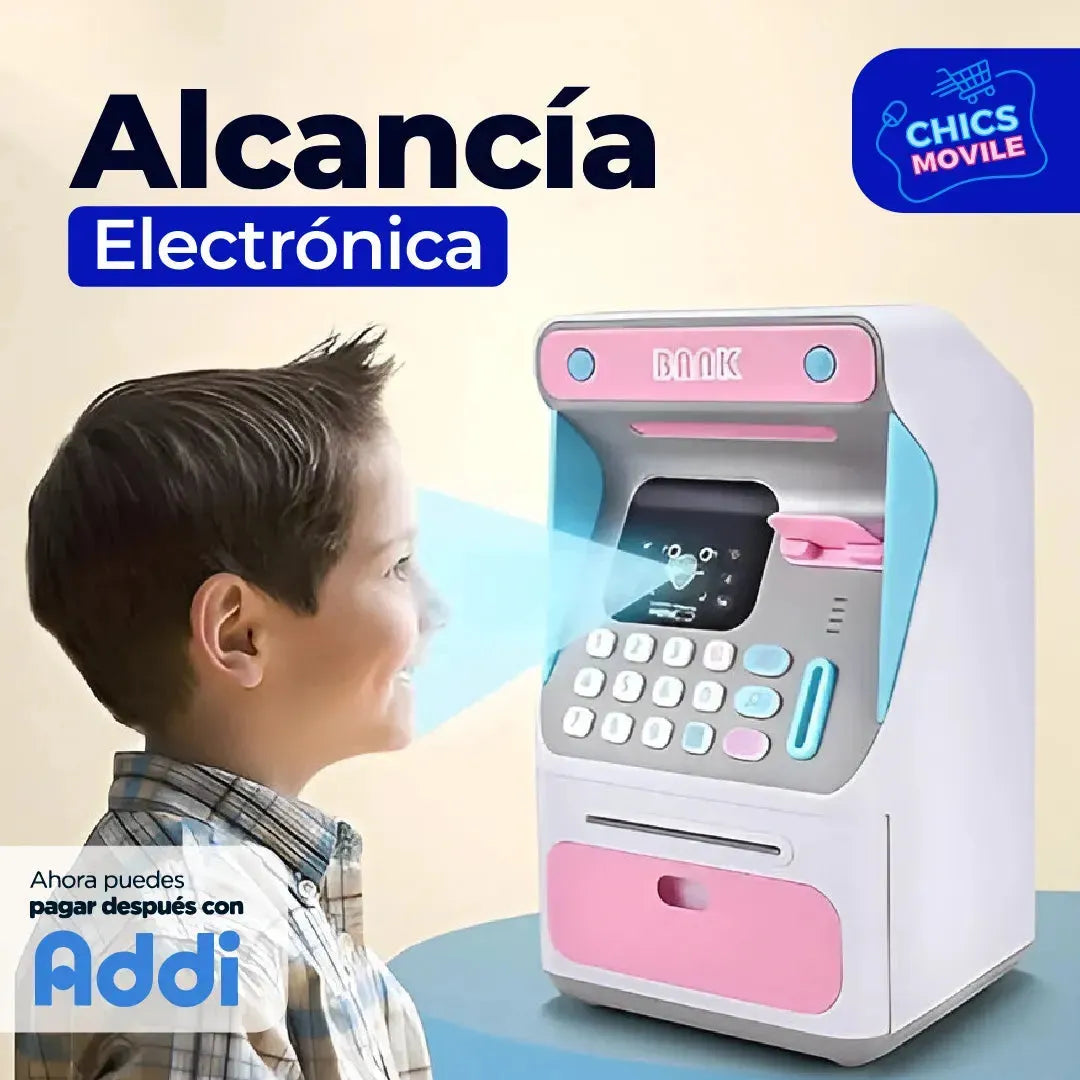 Alcancia Electrónica en Forma de Cajero 🏧💳 - Chics Movile
