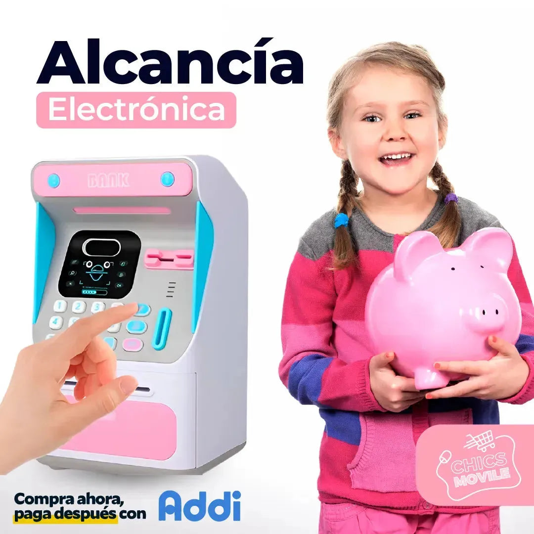 Alcancia Electrónica en Forma de Cajero 🏧💳 - Chics Movile