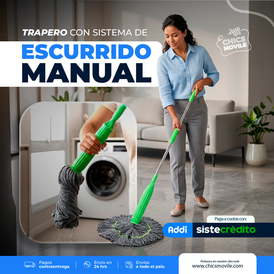 Trapero con sistema Autoescurrible