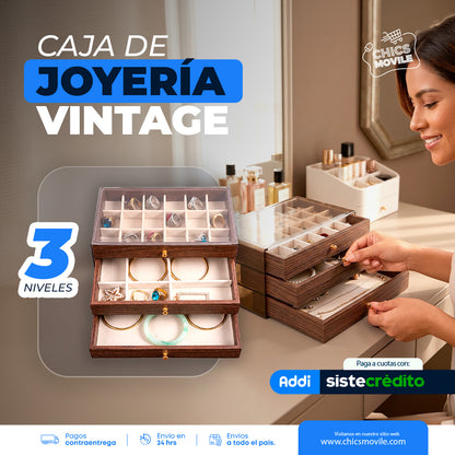 Organizador de Joyas de Madera