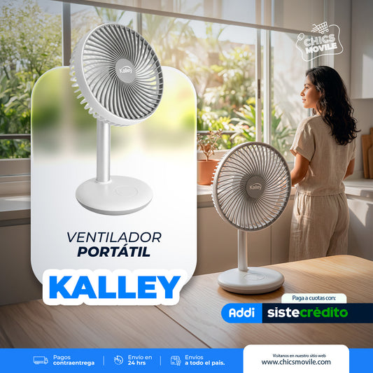 Ventilador Recargable de Mesa Kalley