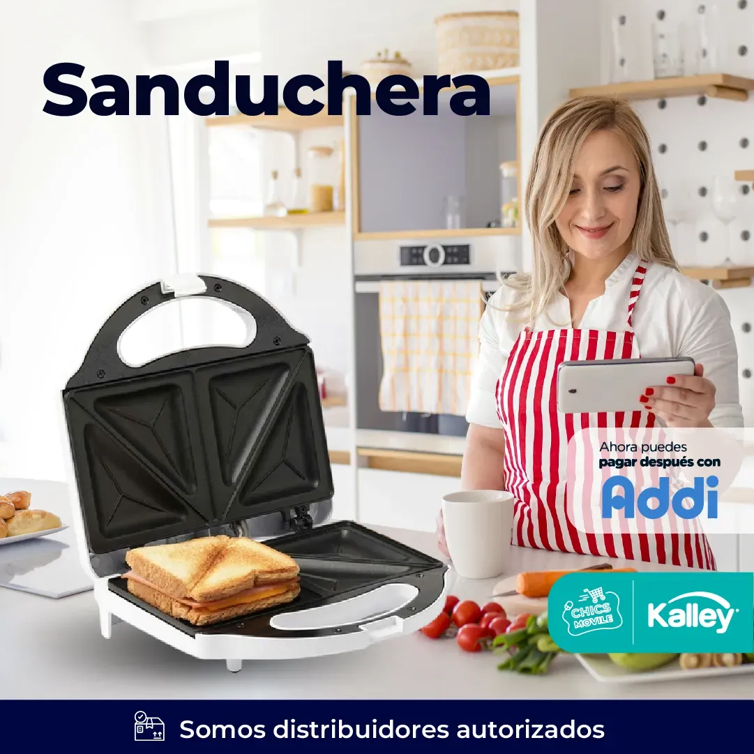 Sanduchera KAALLEY 750W 🥖🥐 - Chics Movile