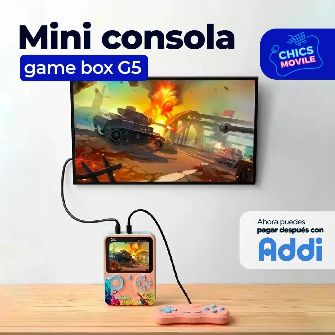 Mini Consola Game Box G5 📺 - Chics Movile