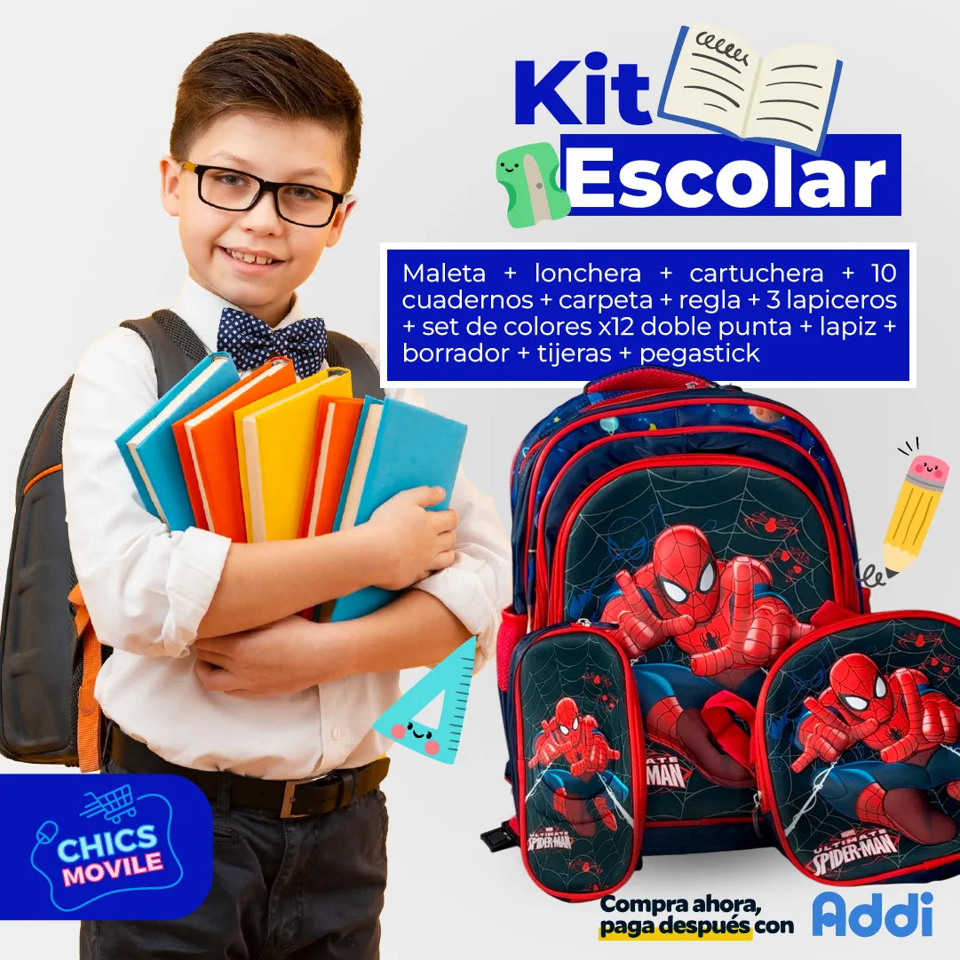 Combo Kit Escolar . Regreso a clases🎒✍️🖋️📔 - Chics Movile