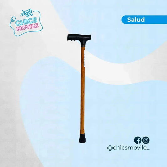Bastón Con Empuñadura En T Ergonómico Color Madera Nogal Konfort Plus