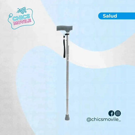 Bastón Con Empuñadura En T Ergonómico Color Cromo Konfort Plus