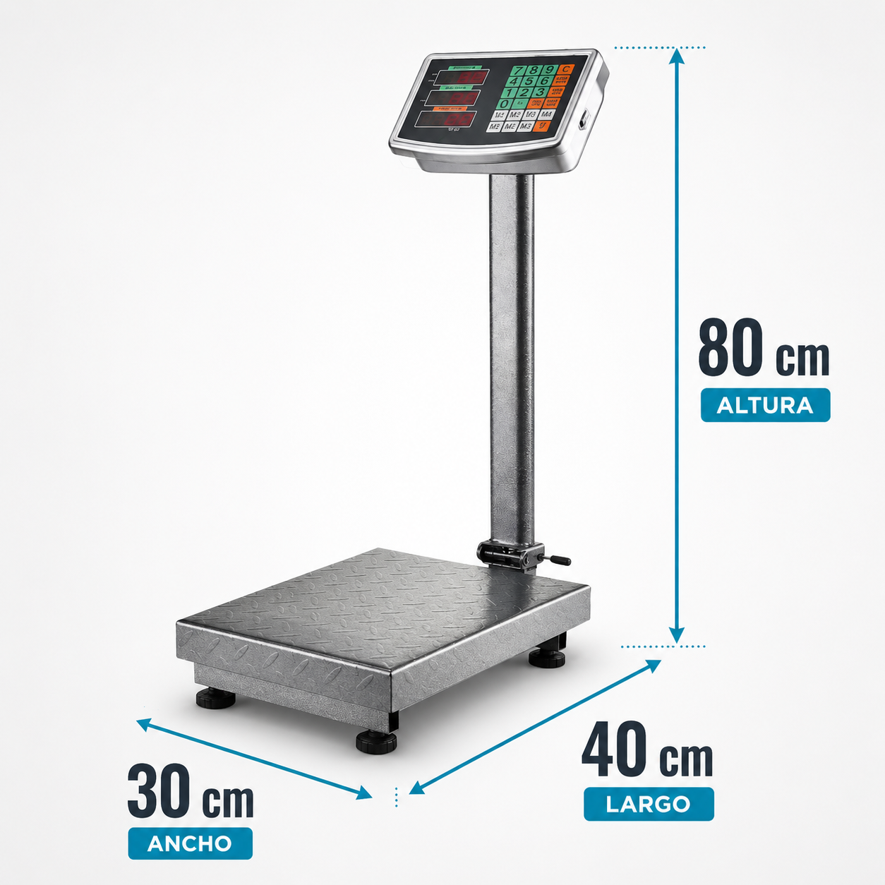 Balanza Báscula 200kg Digital Bateria Recargable ⚖️🥔