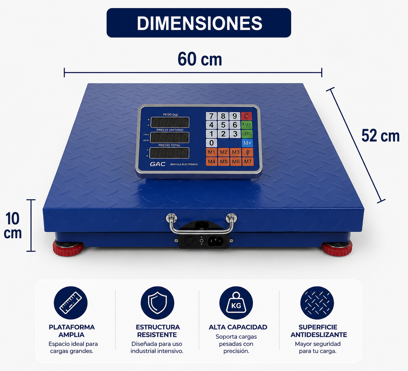 Balanza Plataforma de 400 KG inalámbrica