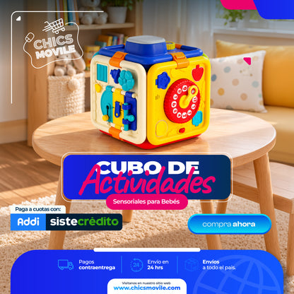 Cubo didactico Multifuncional para Bebe
