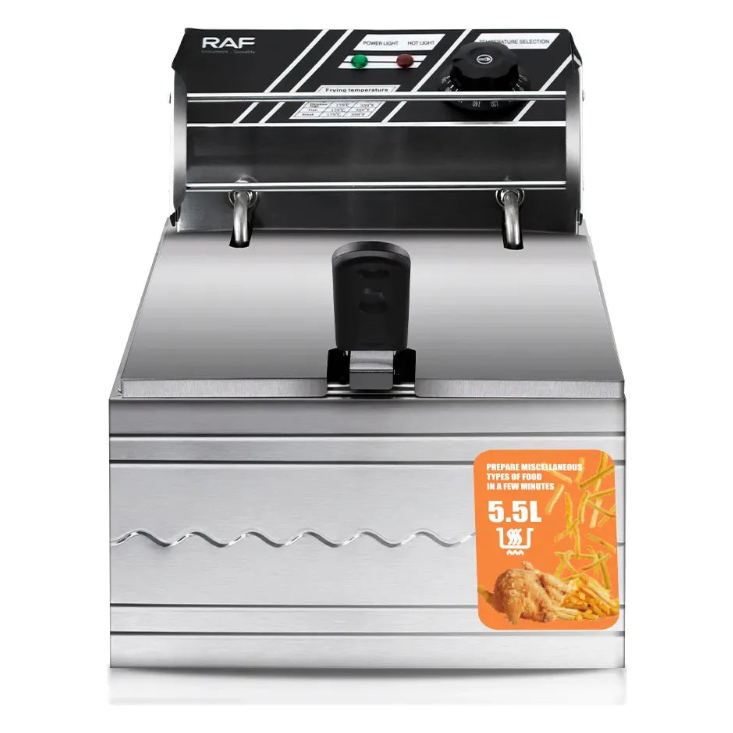 Freidora Eléctrica RAF 6 Litros 1600W Acero Inoxidable