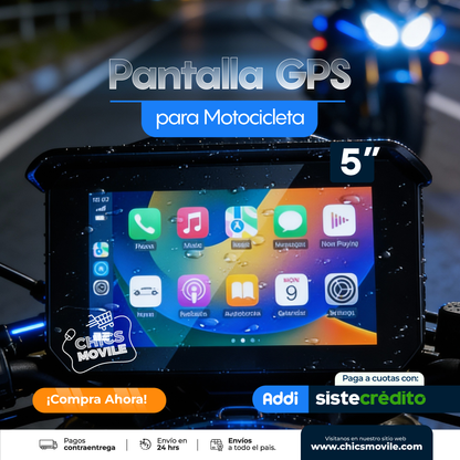 CarPlay de 5 pulgadas para Moto de  con Bluethood y GPS