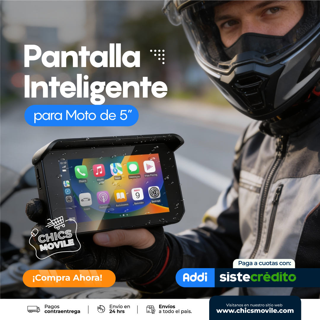 CarPlay de 5 pulgadas para Moto de  con Bluethood y GPS