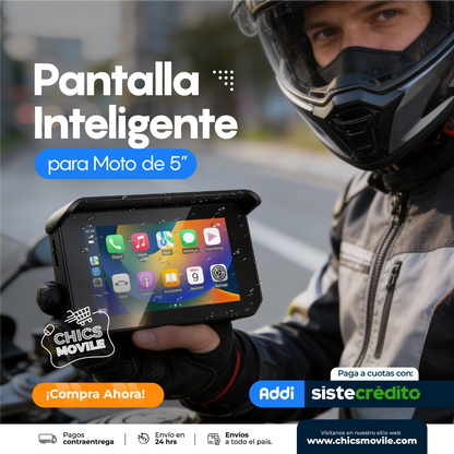 CarPlay de 5 pulgadas para Moto de  con Bluethood y GPS