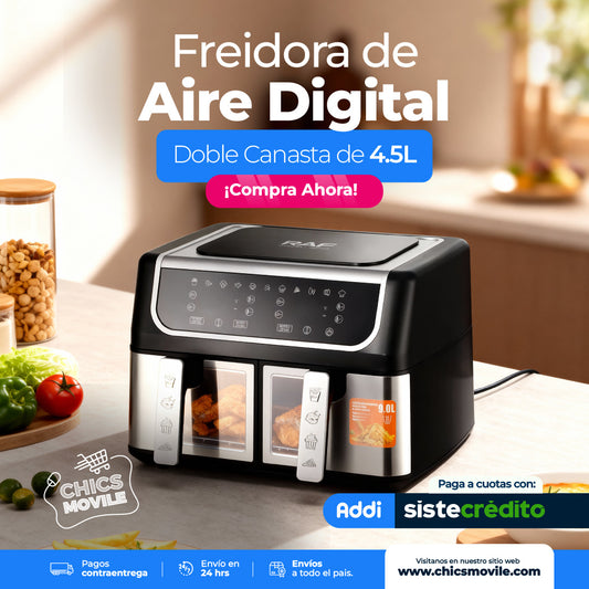 Freidora de Aire Digital inteligente RAF