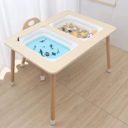 Mesa de Juego Educativa Sensorial en Madera
